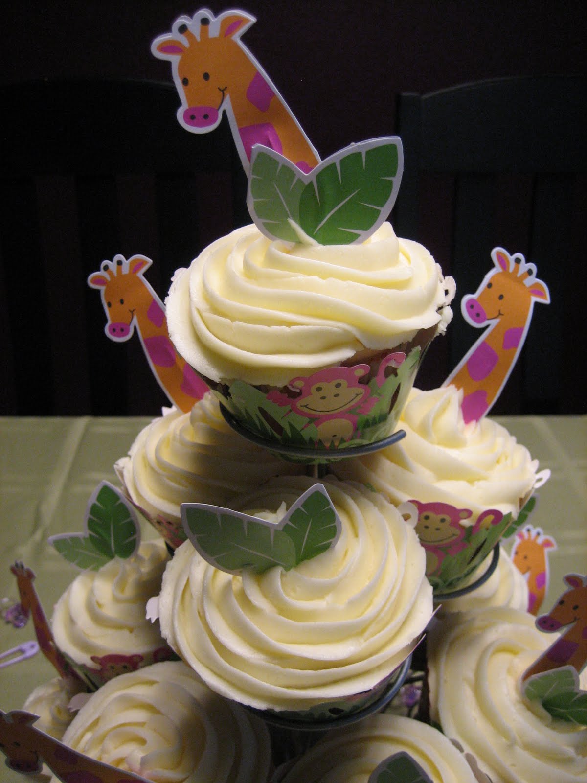 five Jungle Cupcakes