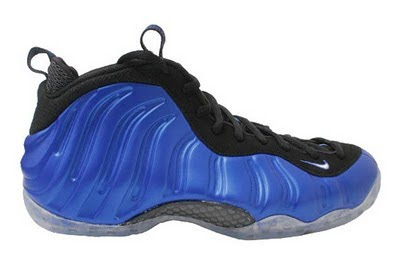 black foams with blue bottom