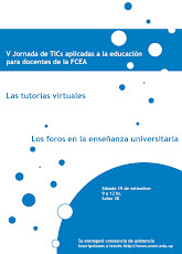 Afiche V Jornada de TICs aplicadas a la educación para docentes de la FCEA