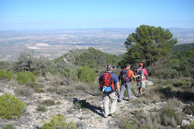 Inicio descenso, garita al fondo