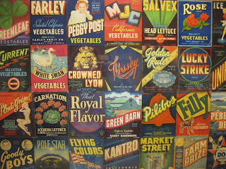Produce Labels at the Pioneer Museum in Imperial Valley