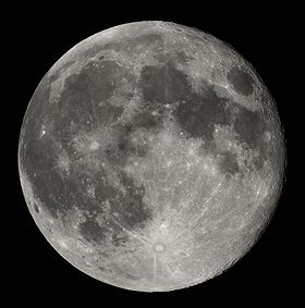 Photo of the moon.