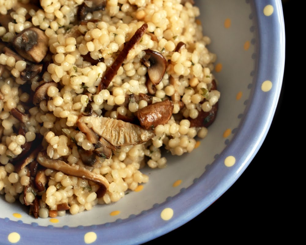 your apples are my oranges israeli couscous with mushrooms