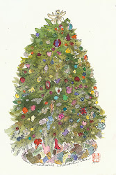 trees watercolor christmas tree 2008 2009 improvising lives