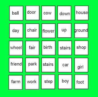 a moon, worn as if it had been a shell: Compound Words