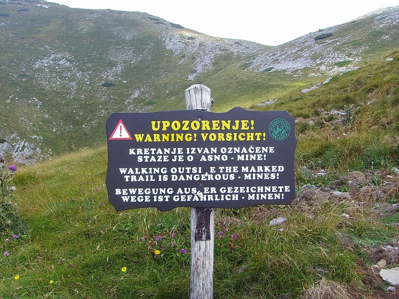 Wandern im Paklenica-Nationalpark (Kroatien): Tag 2: Minenwarnung