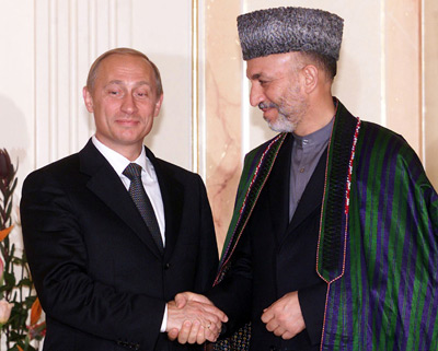 Karzai-Putyin találkozó Sanghajban