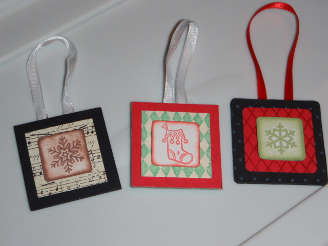 Stamped ornaments