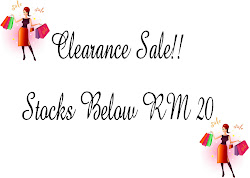 Clearance Sale!! Stocks Below RM 20