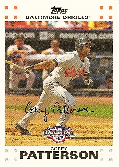 Orioles Card O the Day: Corey Patterson, 2007 Topps Opening Day #44