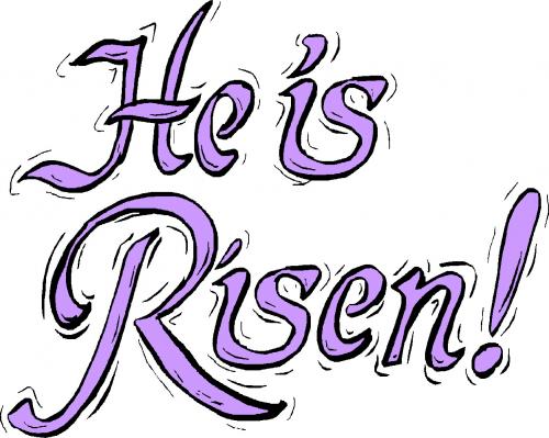 easter he risen clipart - photo #34