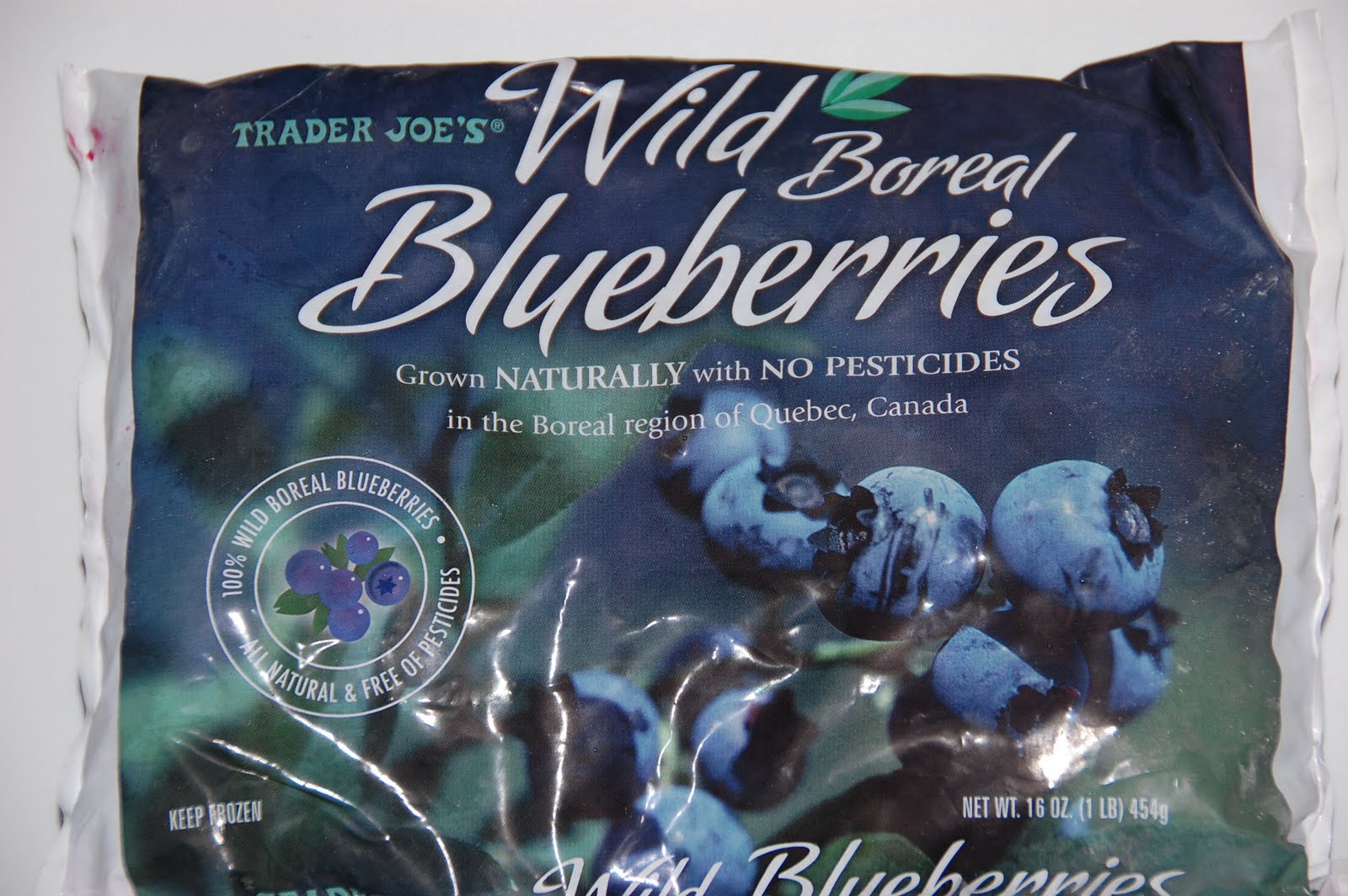 What my kids are eating Wild boreal blueberries from Trader Joe's
