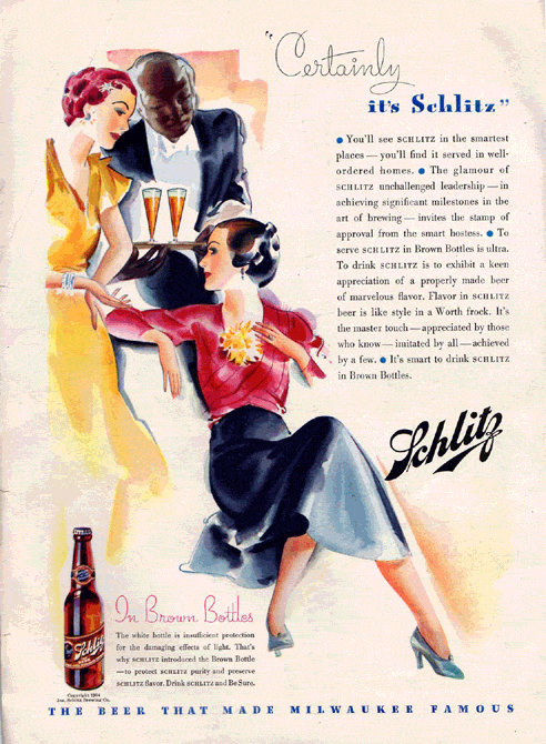 Schlitz Beer ad
