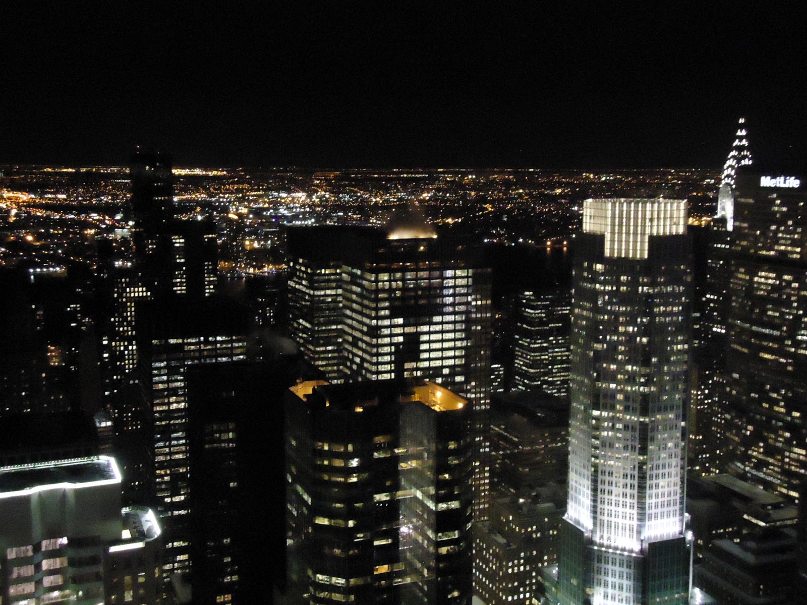 estaÇÃo canadÁ new york vista da cidade À noite