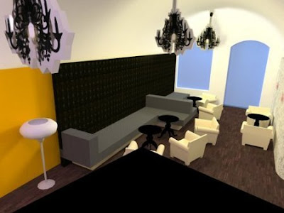 Site Blogspot  Interior Design on 3d Interior Design In Cafe With Family Taste Interior Design Is Very