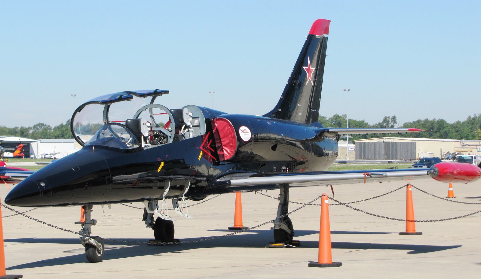 The Aero Experience Art Nalls' L39 Chase Plane on Display at Fair St