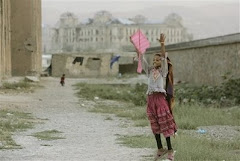 Afghan girl with kite