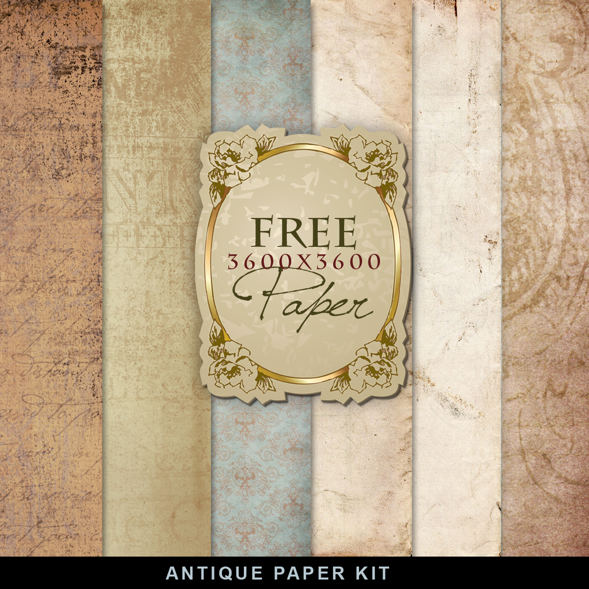 Freebies ANTIQUE Paper Kit.Far Far Hill Free database of digital