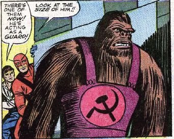 The Reds, fortunately, had scads of gorilla-sized hammer and sickle coveralls lying around