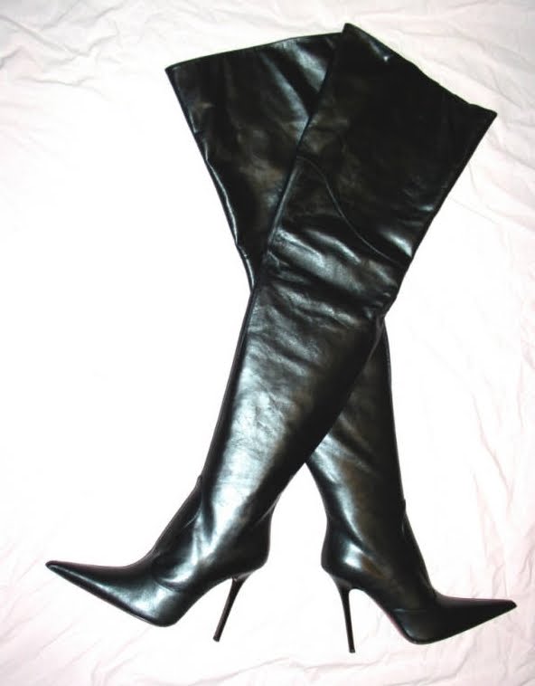 eBay Leather: Gio Hel Italian-made crotch-high boots