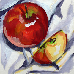 still paintings painting acrylic apple simple paint fruit oil acrylics cm drawing fruits visit apples