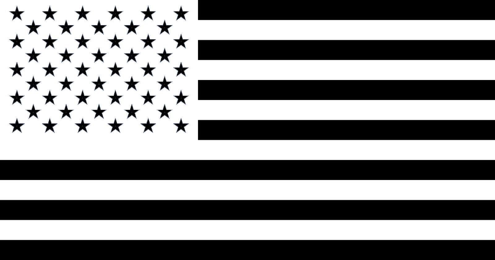 usa flag clipart black and white - photo #12