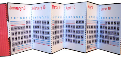 zakka life: Paper Craft: Accordion Calendar