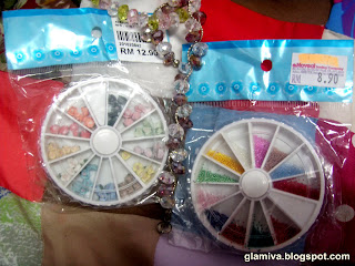 shopping day for nail art 3 d roses and beads at centre point kota kinabalu 