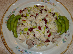 Fried Rice with Chicken and Dried Cranberries