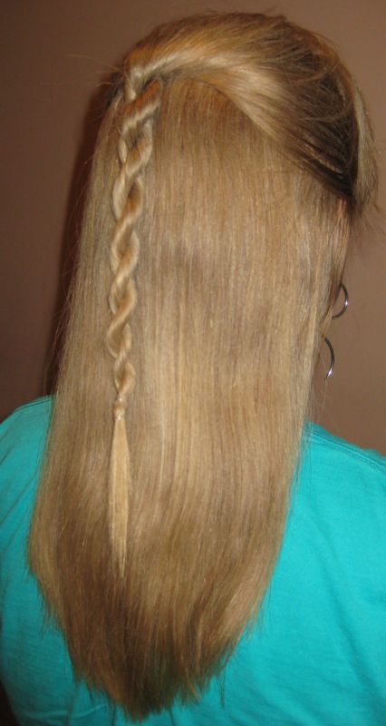 My Bumpy Middle Aged Long Hair Journey: Hairstyle: Rope Braid Half-Up