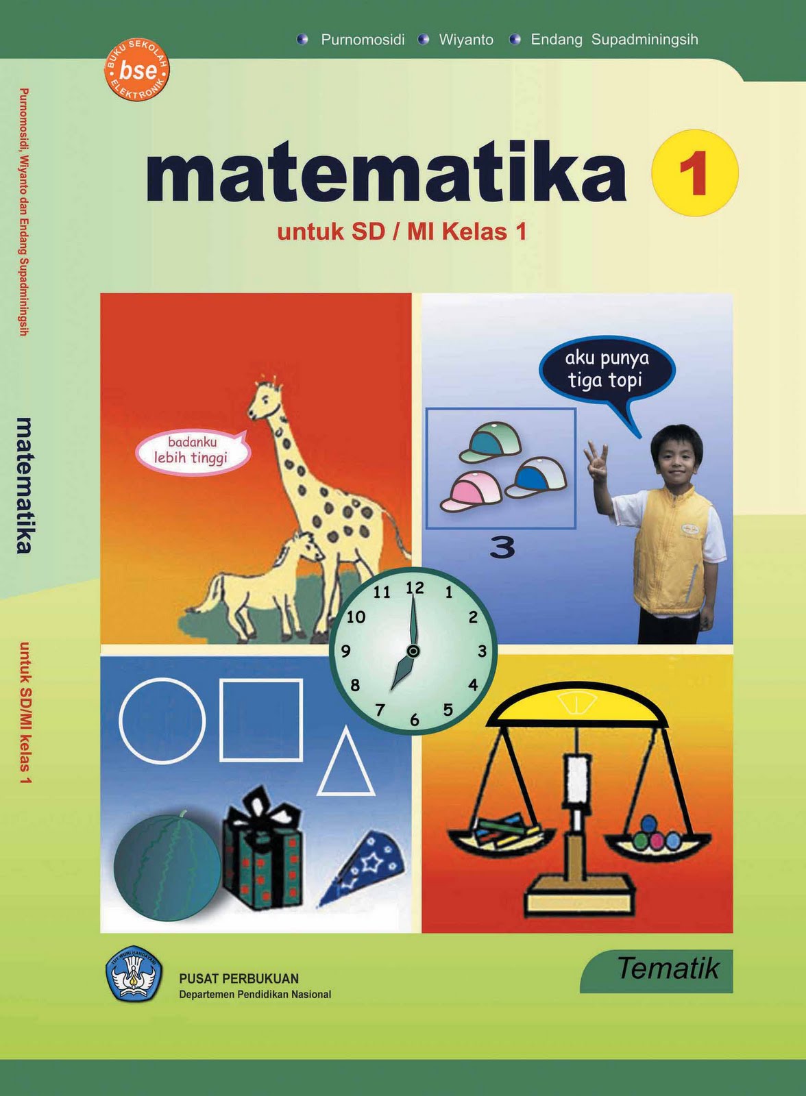 Buku Pelajaran Matematika  Kelas  1 SD  MI Learn and Share 