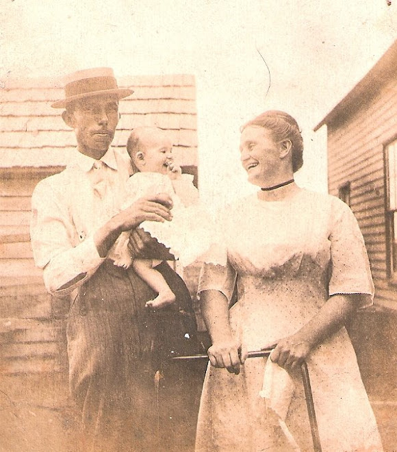 Proud parents with their first child.