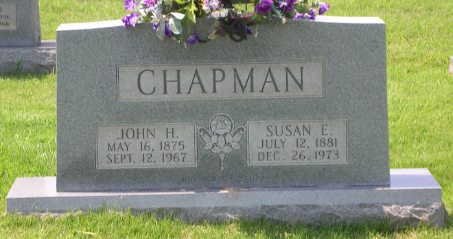 Aunt Susan Ellen Southard Chapman's stone.