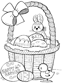 Happy Easter coloring page with Cute bunny and bird, Easter eggs photo free download Christian pictures and Easter images download