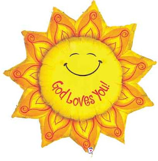 God Jesus Christ loves you smiling sun flower Christian inspirational religious photo