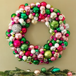 homemade decorated Christmas wreaths with ornament baubles(Christmas balls) picture free download Christian Christmas photos