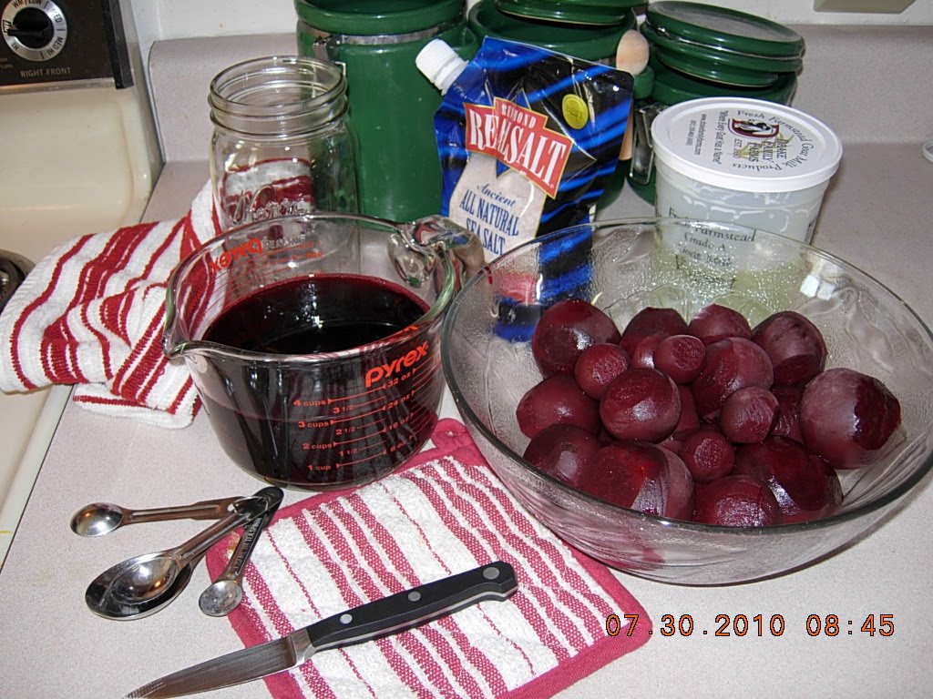 Fermenting in Utah Beet Kvass pickled beets through lactofermentation