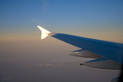 View of A380 wingtip