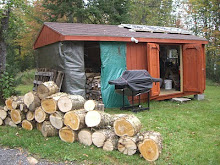 New shed at camp.