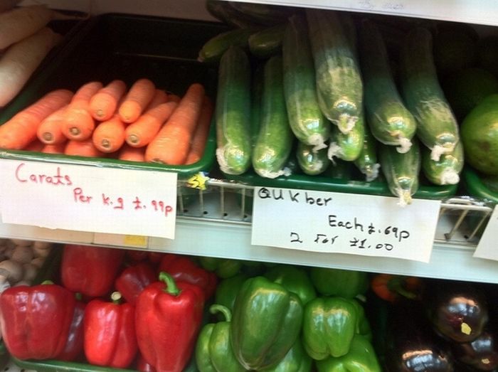 Funny Free Pics They Just Can't Spell Vegetable Names