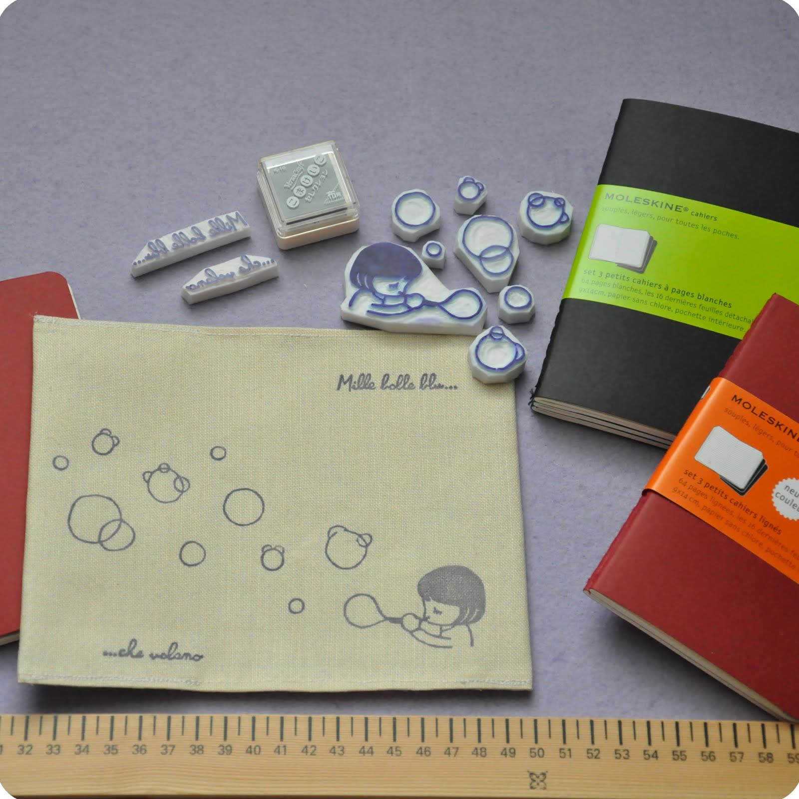 Memi The Rainbow Fabric Moleskine's notebook covers