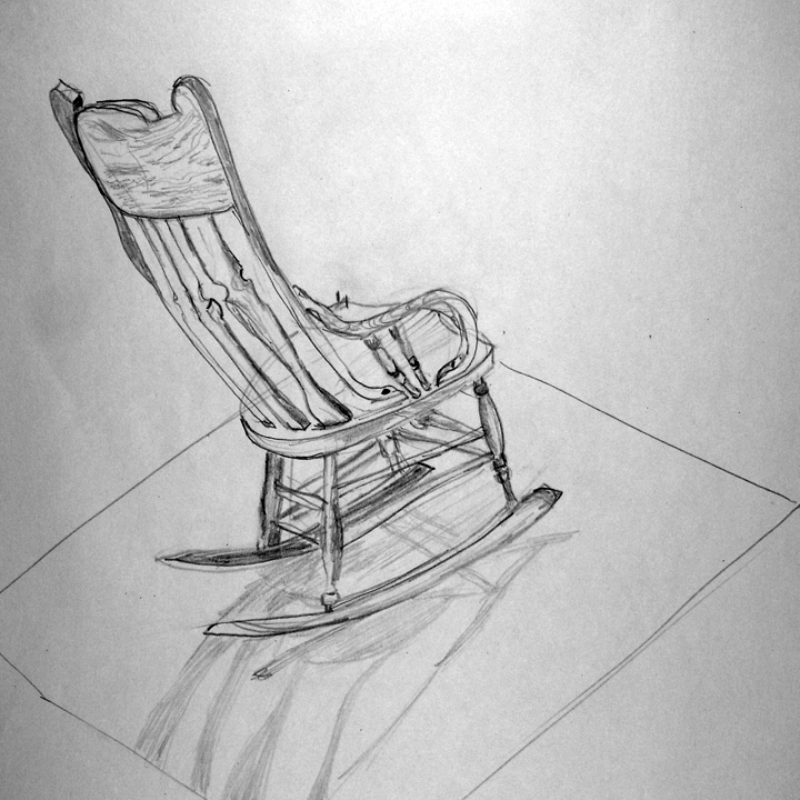 BYUH Drawing Rocking Chair Drawing