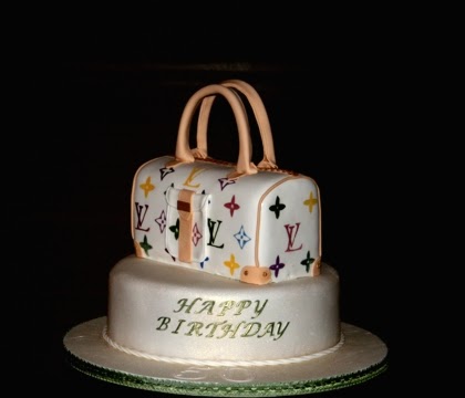 Confectionary Designs: Louis Vuitton Purse Cake - NJ Cakes