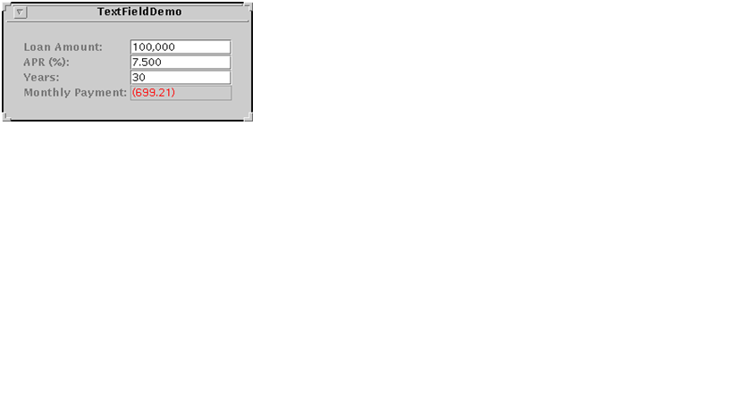 Tutorías de Java: Tutorial TextField
