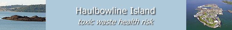 Haulbowline Island ~ toxic waste health risk