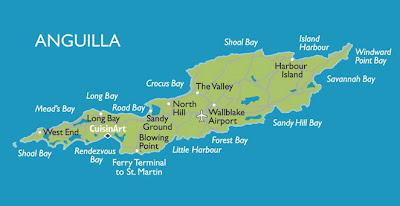 Around the World Maps: Anguilla Map