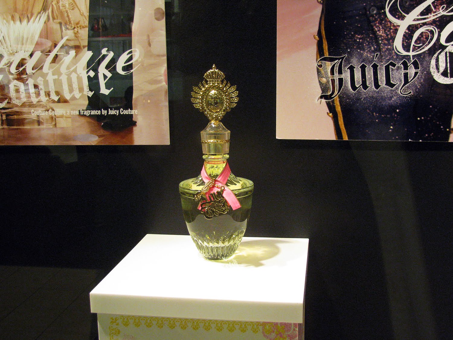 a giant bottle of perfume