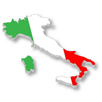 Italy+Flag+Map