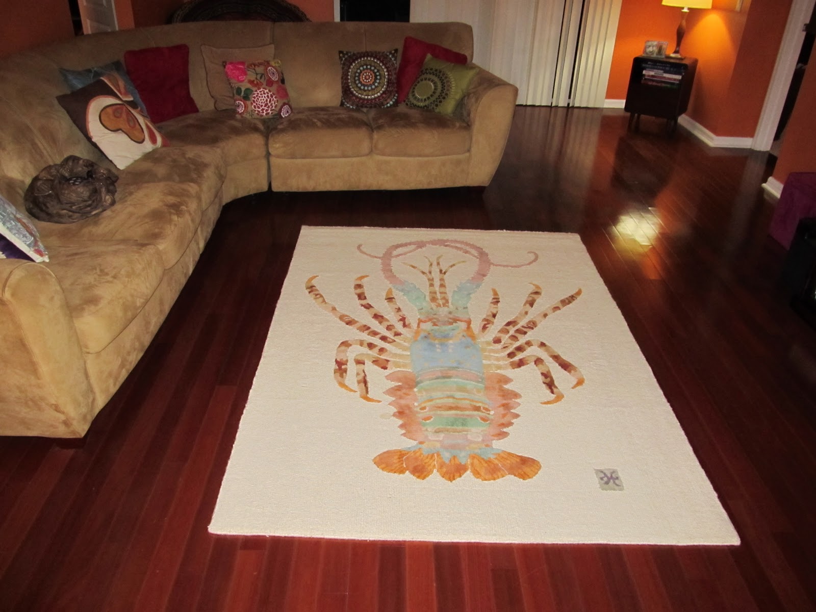 The Early family My new lobster rug...