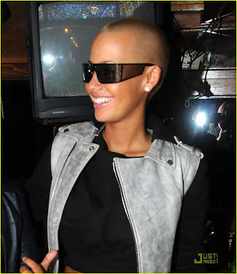 pictures of amber rose with hair. is amber rose with hair. model